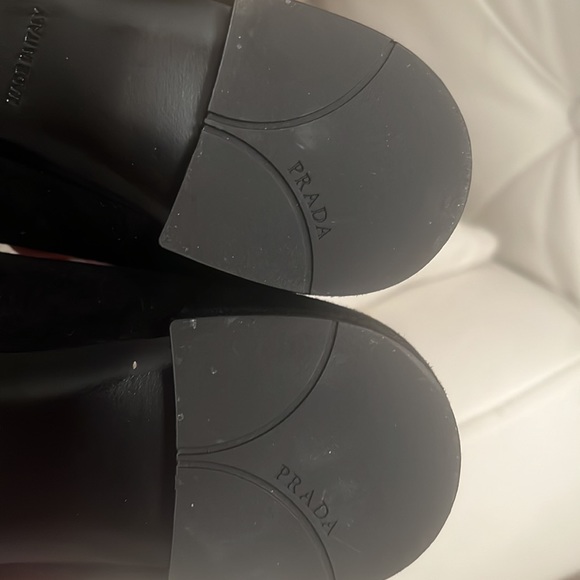 Prada Suede Flats With Rhinestone Buckle - Picture 6 of 12